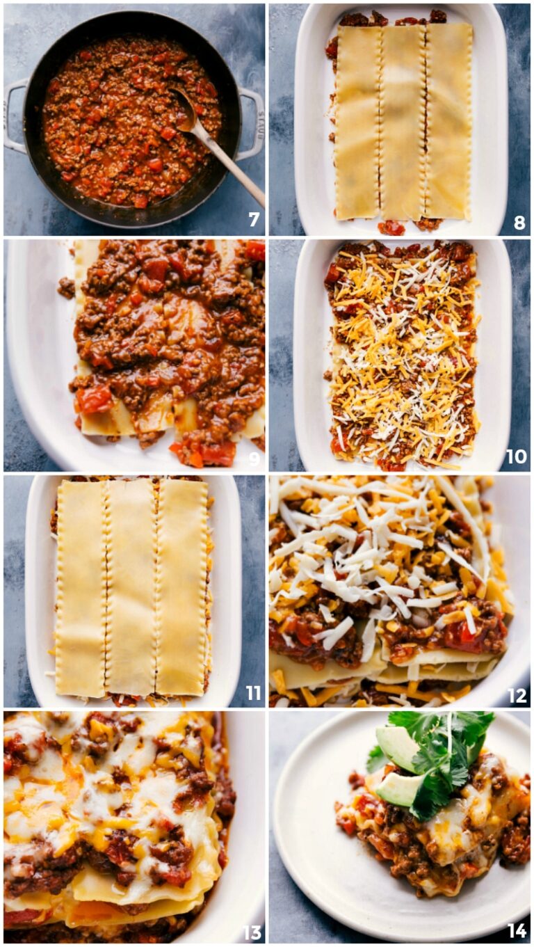 Taco Lasagna {SO much flavor!} - Chelsea's Messy Apron