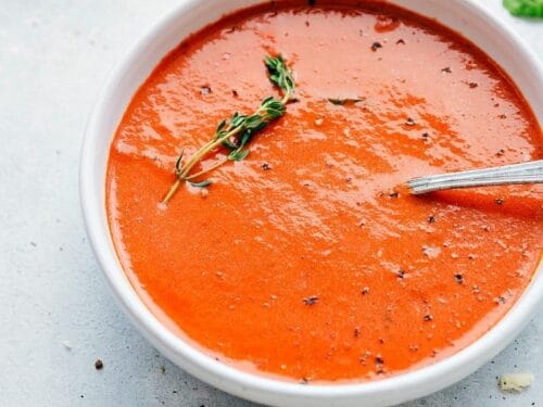 Roasted Tomato Basil Soup