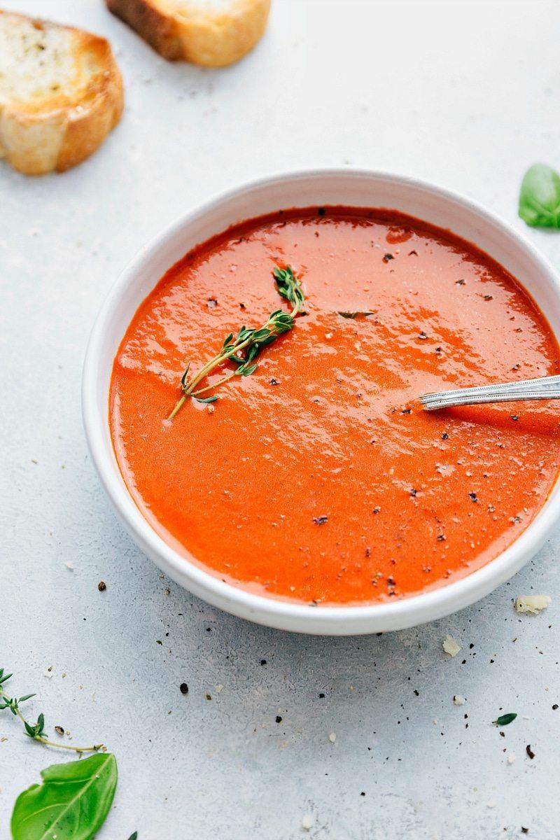 Tomato Basil Soup (With Roasted Tomatoes!) - Chelsea's Messy Apron