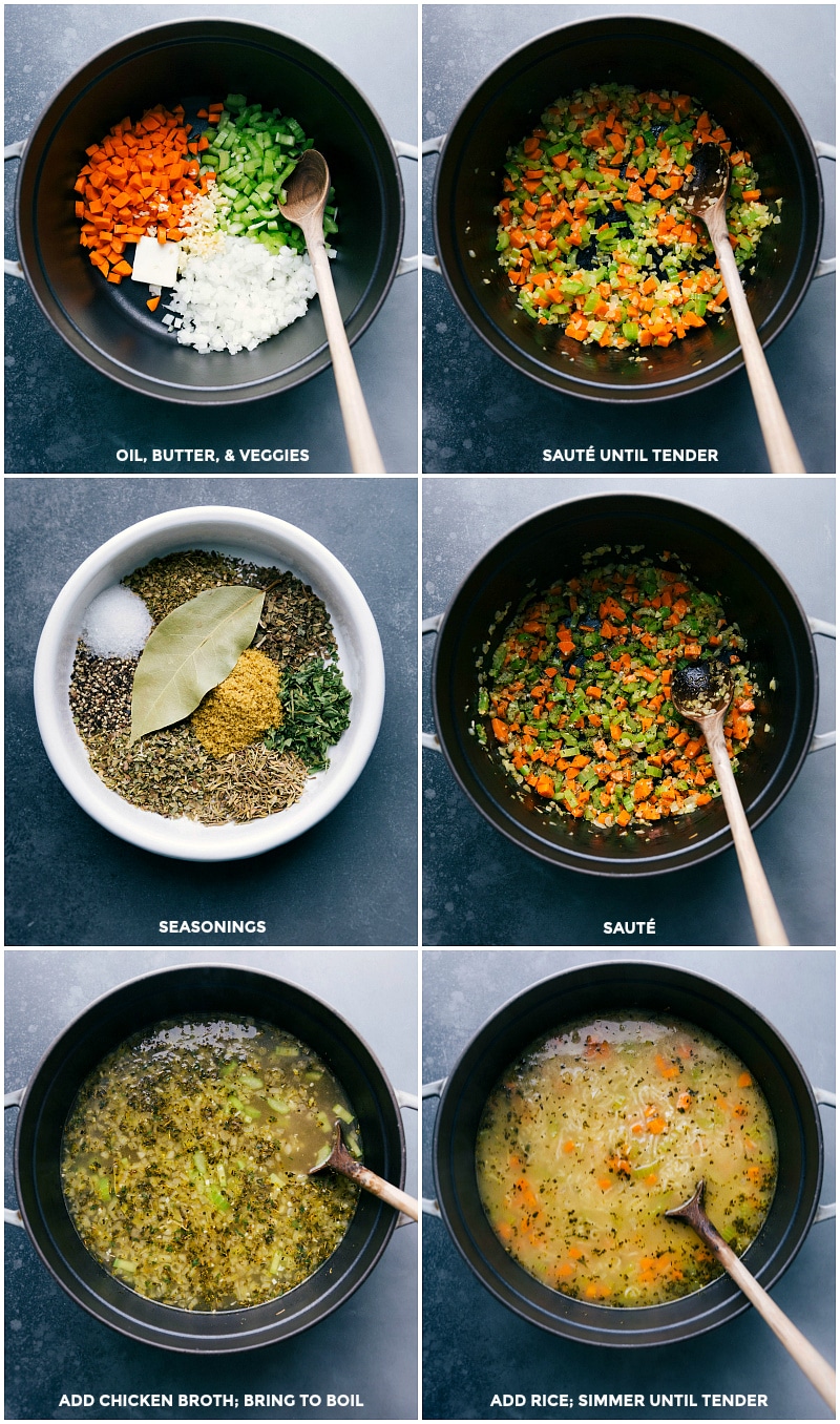 Chicken Rice Soup {Loaded with Veggies & Rice} - Spend With Pennies