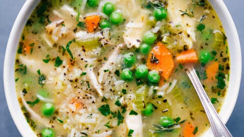 Chicken Rice Soup {Loaded with Veggies & Rice} - Spend With Pennies