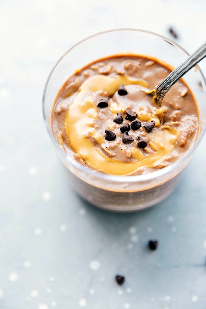 Peanut Butter Overnight Oats - Chelsea's Messy Apron