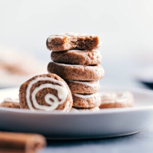 Protein breakfast cookies plated and ready to be enjoyed.