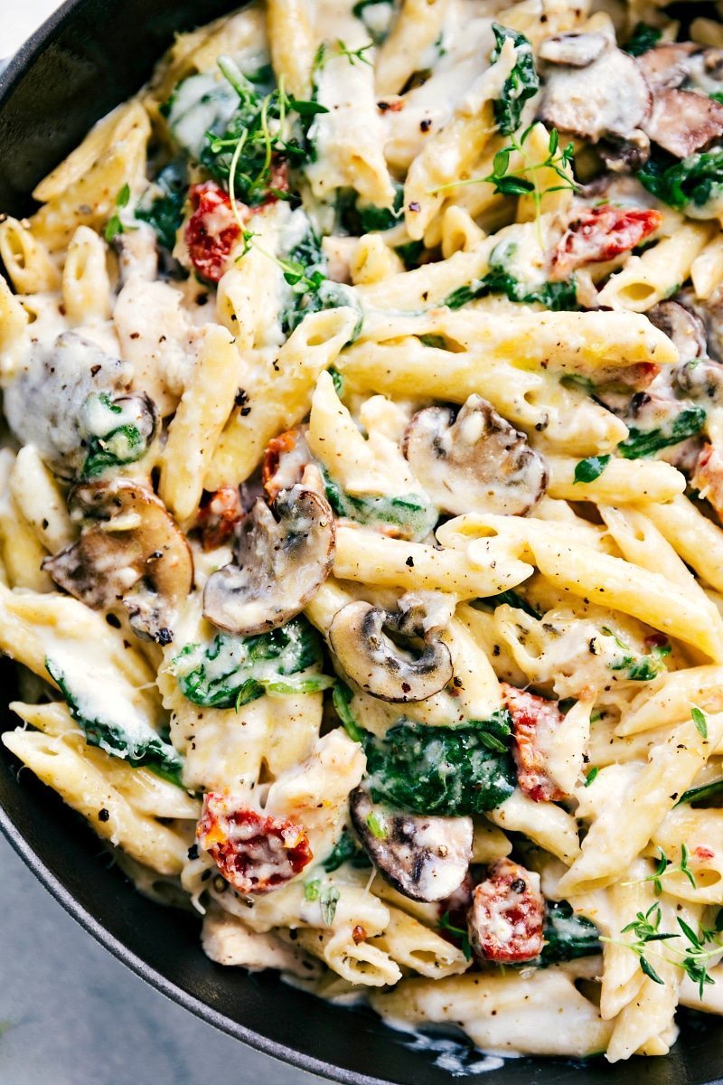 pasta recipes with chicken Chicken pasta recipe with tomato and spinach ...