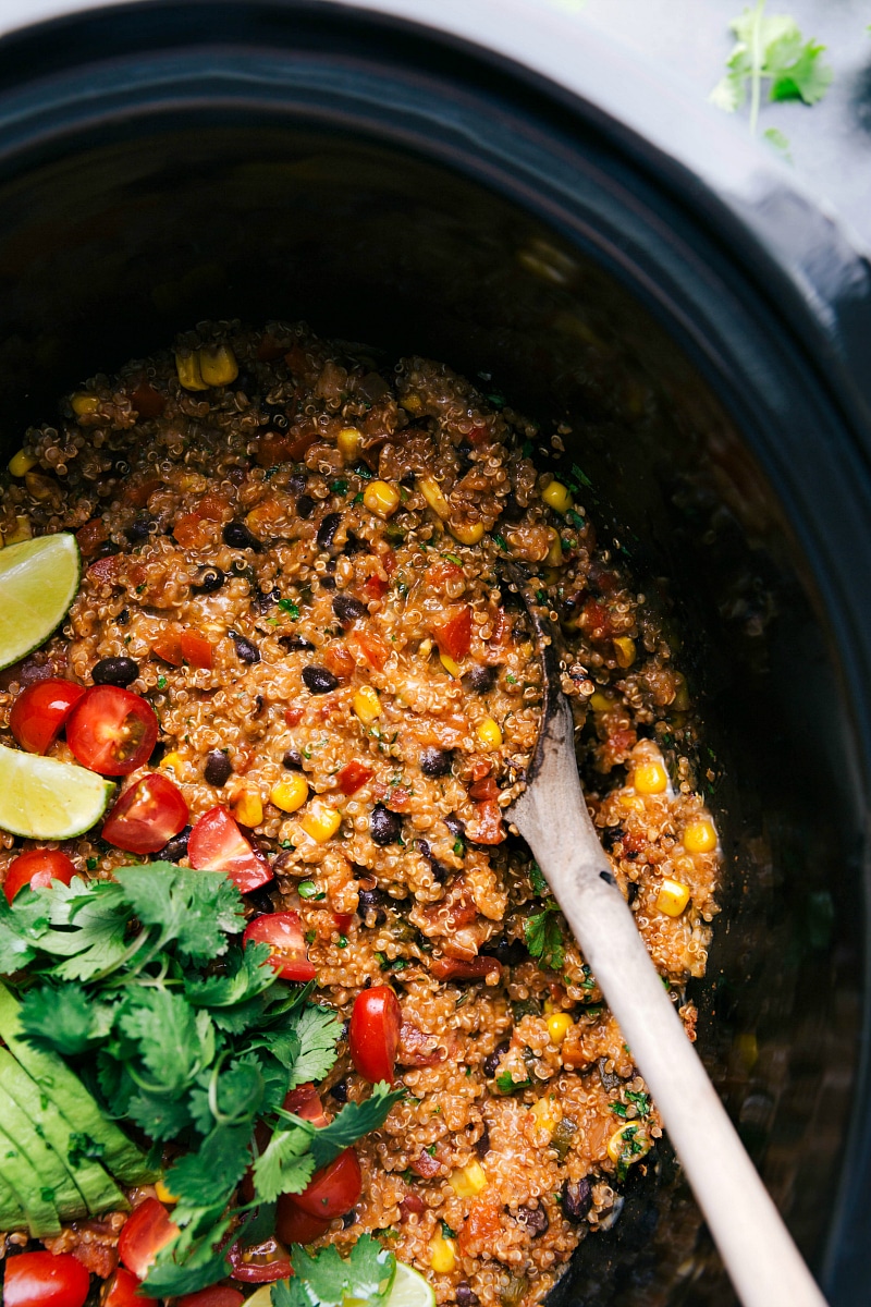 Tex Mex Quinoa (In a Slow Cooker!) - Chelsea's Messy Apron