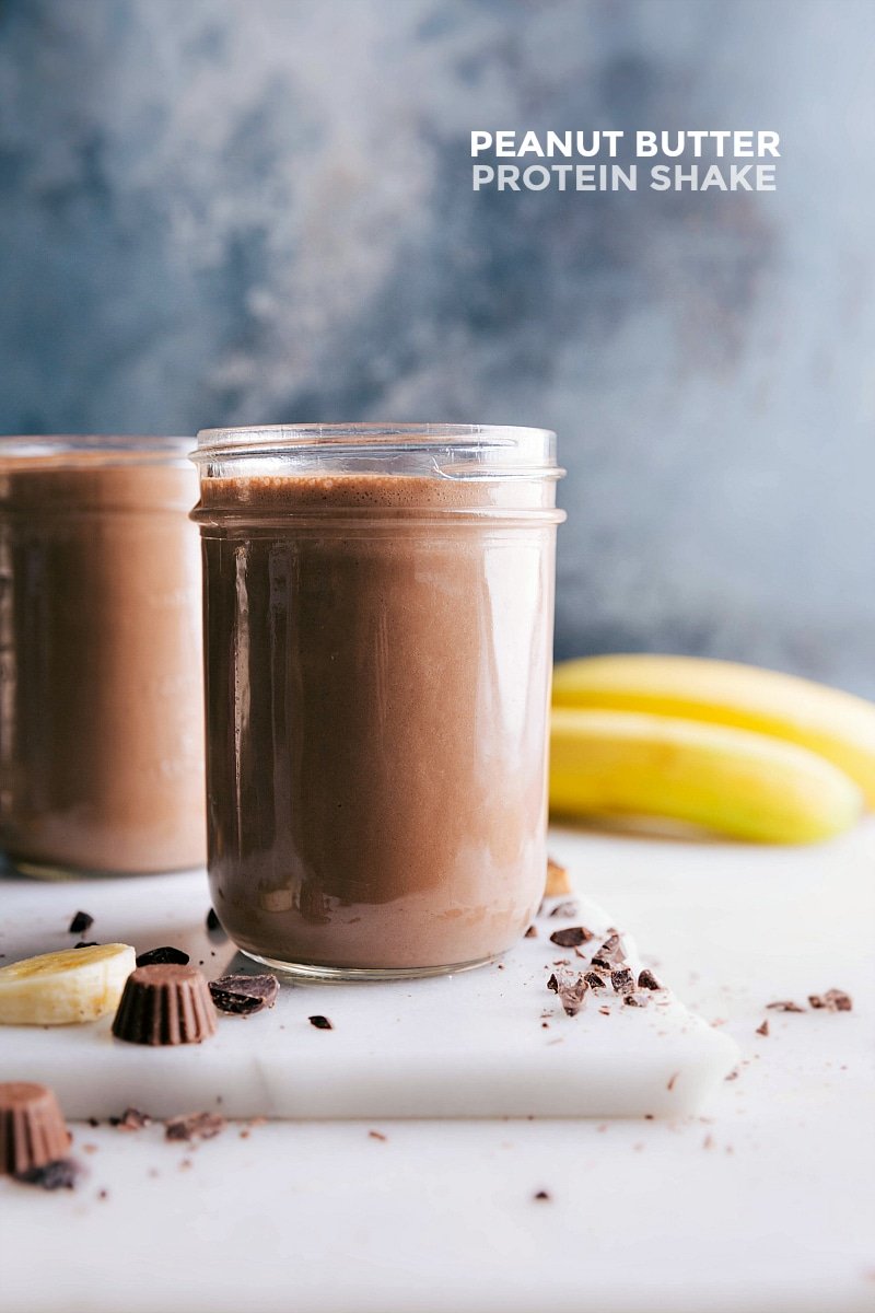 Peanut Butter Protein Shake - Chelsea's Messy Apron