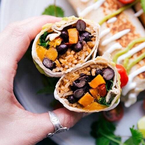 Healthy Burrito {with Roasted Vegetables } Chelseas Messy Apron