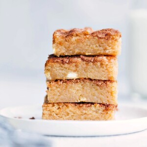 Snickerdoodle Blondies - Chelsea's Messy Apron