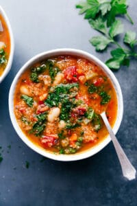 White Bean and Kale Soup - Chelsea's Messy Apron