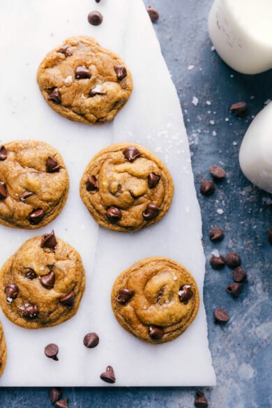 Pumpkin Chocolate Chip Cookies - Chelsea's Messy Apron