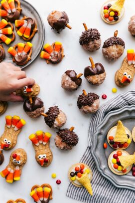Acorn Donut Holes {With Chocolate OR Nutella} - Chelsea's Messy Apron