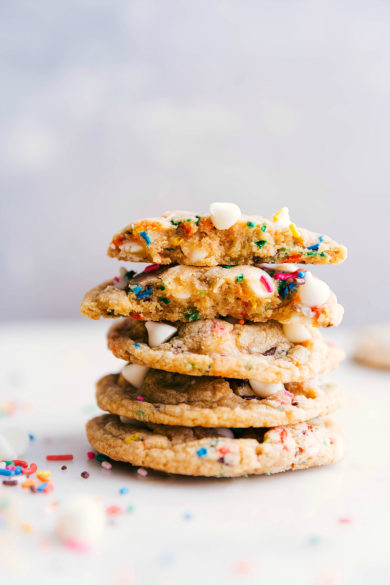 Cake Batter Cookies (Funfetti!) - Chelsea's Messy Apron