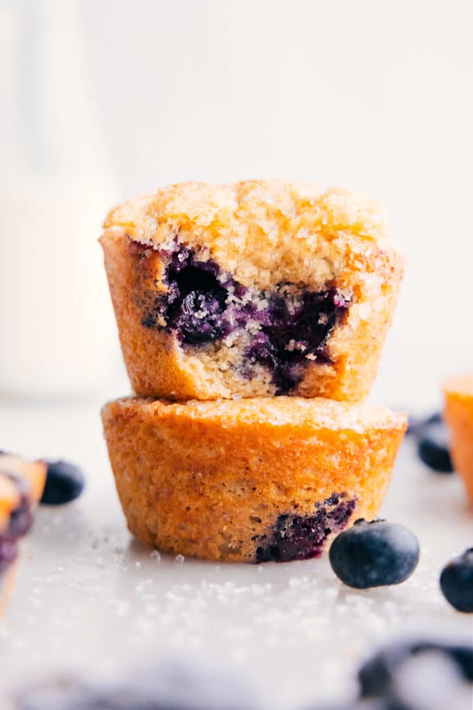 Healthy Blueberry Muffins - Chelsea's Messy Apron