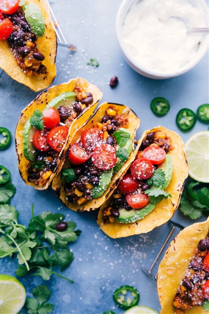 Quinoa Tacos (EASY Crockpot Recipe!) - Chelsea's Messy Apron