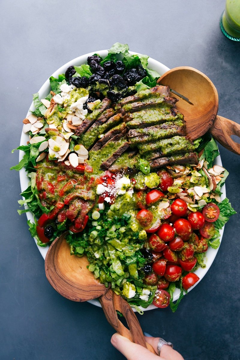 Steak Salad (With a Cilantro Vinaigrette!) - Chelsea's Messy Apron
