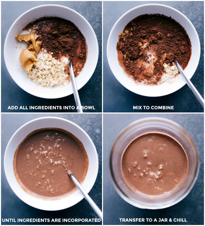 Peanut Butter Cup Protein Overnight Oats - Peanut Butter and Fitness