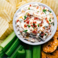 Baked Potato Dip (Serve with Potato Chips!) - Chelsea's Messy Apron