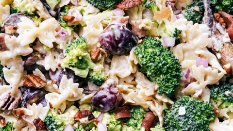 Broccoli Grape Pasta Salad - Chelsea's Messy Apron