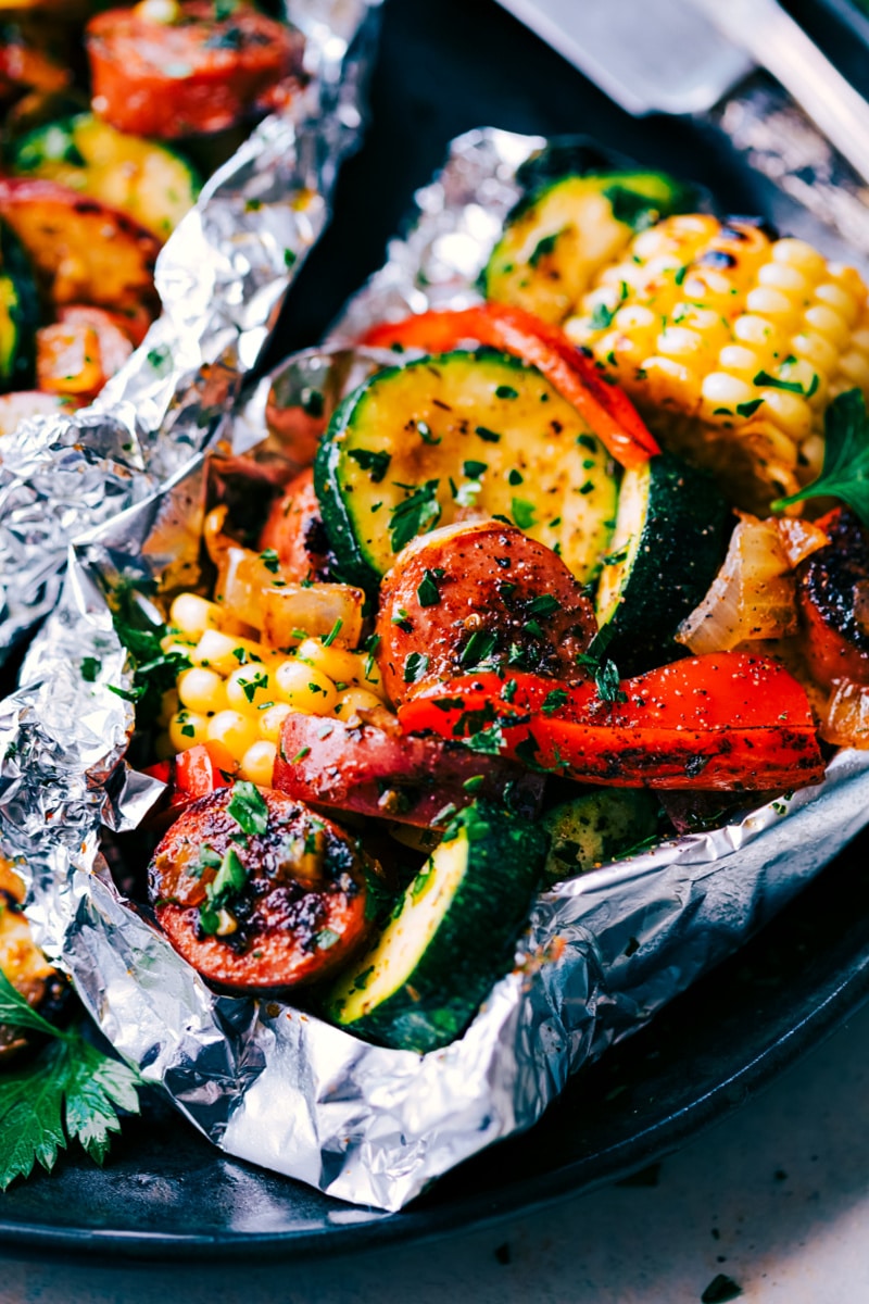 Beef and Veggie Foil Dinner Packets - Completely Delicious