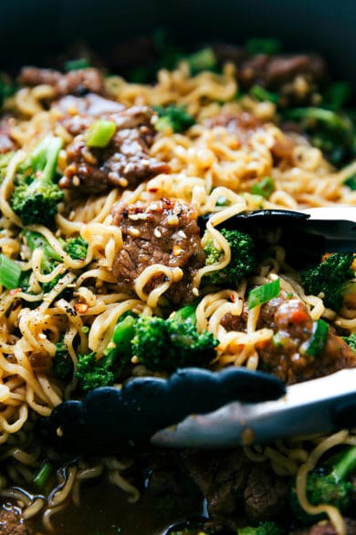 Skillet Beef And Broccoli Ramen Chelseas Messy Apron