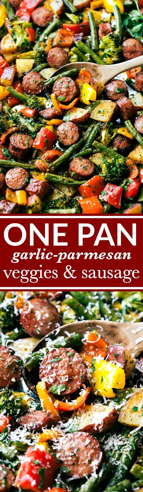 Sheet Pan Sausage and Veggies - Chelsea's Messy Apron