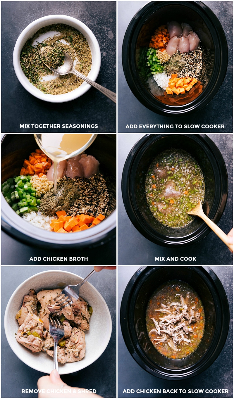 Crockpot Chicken Wild Rice Soup - Chelsea's Messy Apron