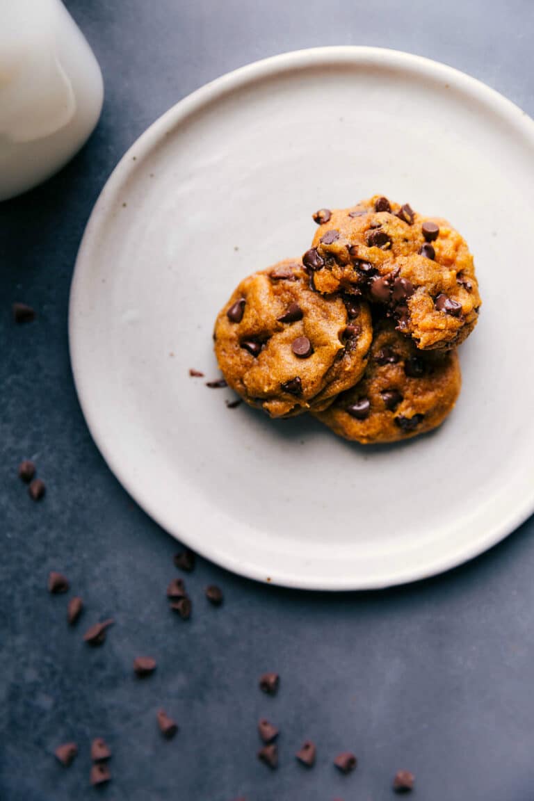 Soft Pumpkin Cookies (With Chocolate Chips!) - Chelsea's Messy Apron