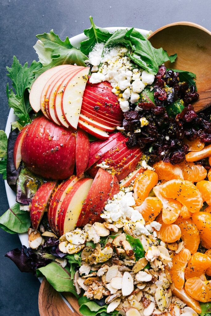 Mandarin Orange Salad (With a Citrus Dressing) - Chelsea's Messy Apron