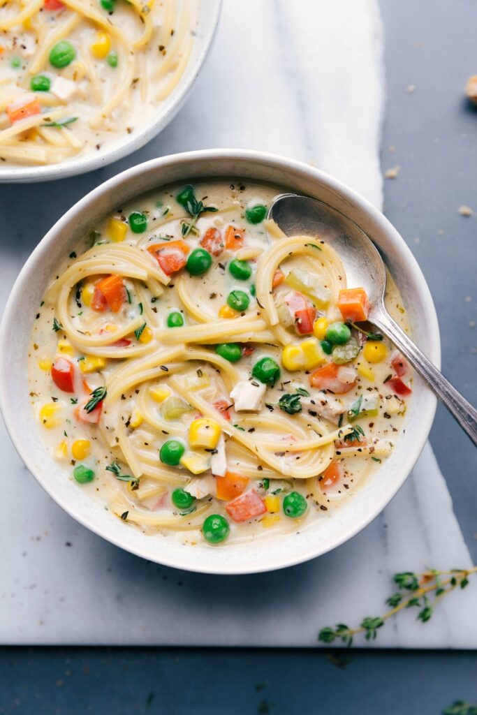 Creamy Chicken Noodle Soup Chelseas Messy Apron