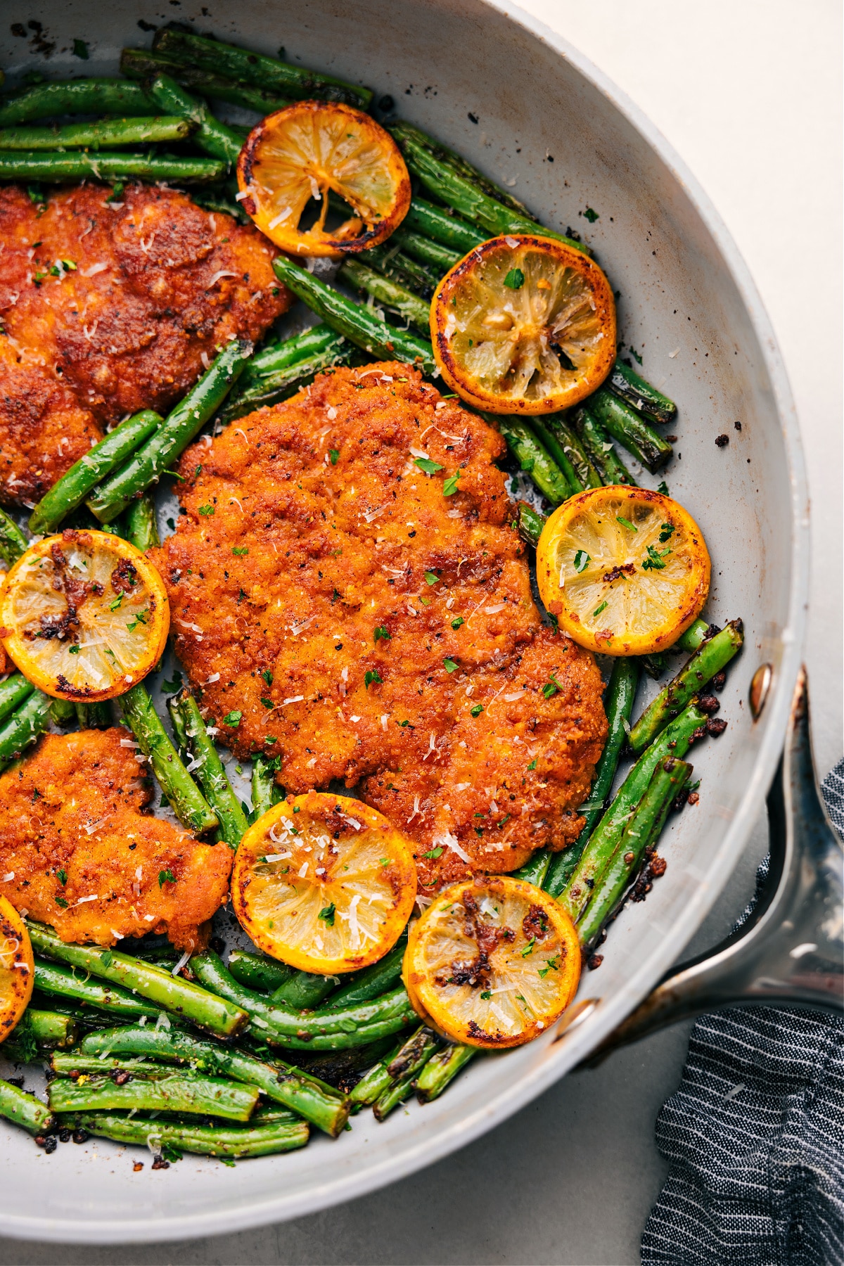 The finished one-skillet dinner is ready to be enjoyed.