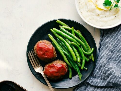 Sheet Pan Mini Meatloaves - Our Best Bites Bites