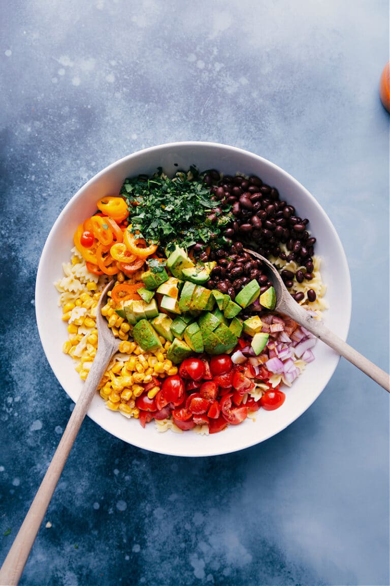 Mexican Pasta Salad (BEST Dressing!) - Chelsea's Messy Apron