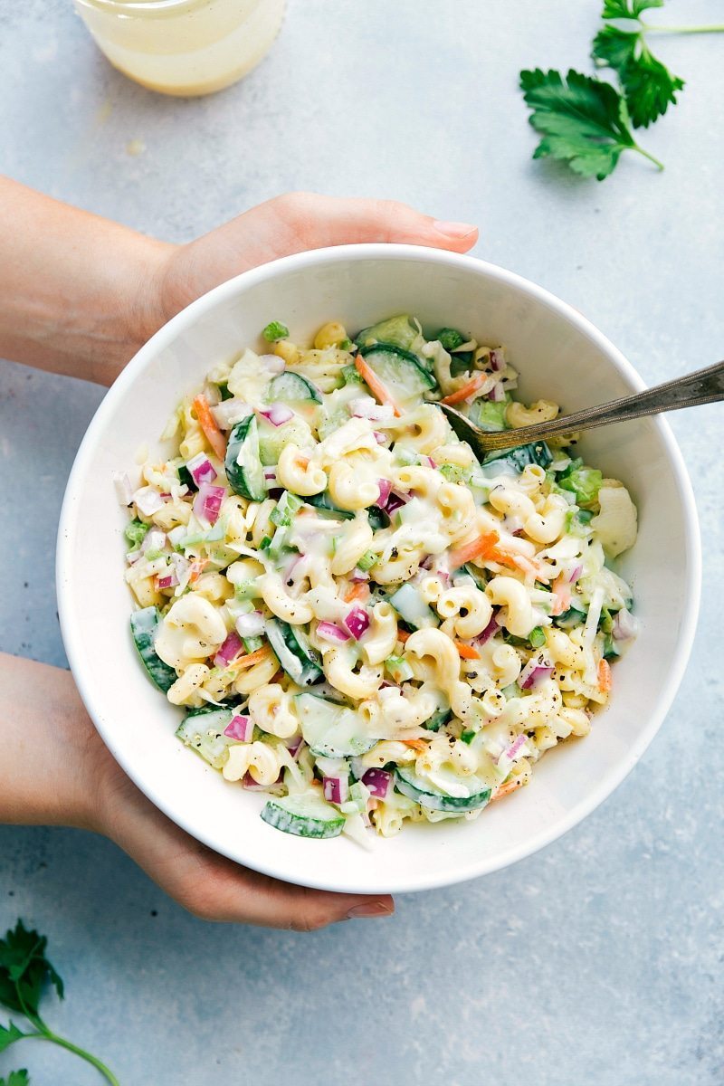 Macaroni Coleslaw Salad | Chelsea's Messy Apron
