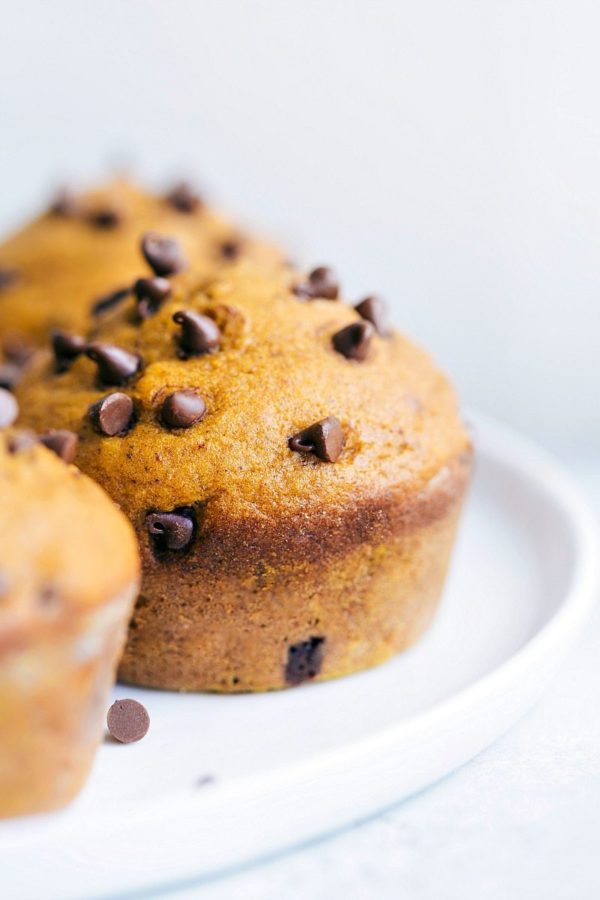 Pumpkin Chocolate Chip Muffins - Chelsea's Messy Apron