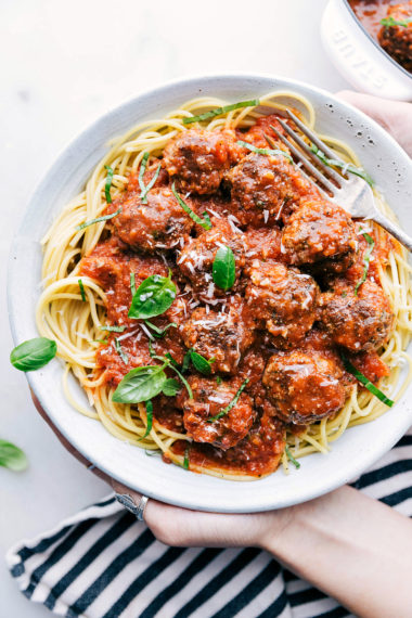 Cheese Stuffed Meatballs - Chelsea's Messy Apron