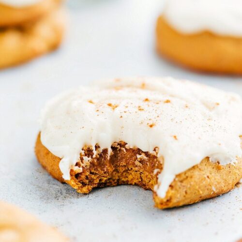 Pumpkin Cookies With Cream Cheese Frosting - Chelsea's Messy Apron