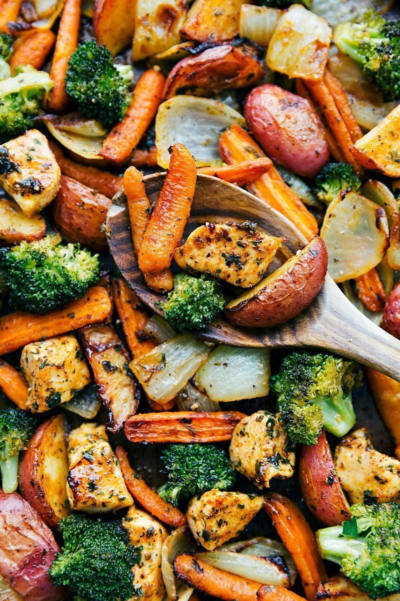 Sheet Pan Chicken and Veggies - Spend With Pennies