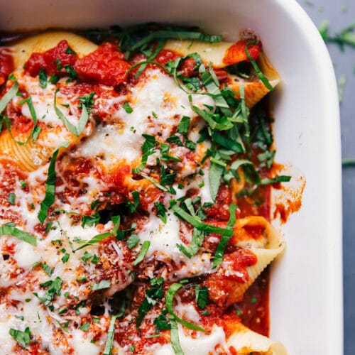 Stuffed Shells with Sausage - Chelsea's Messy Apron