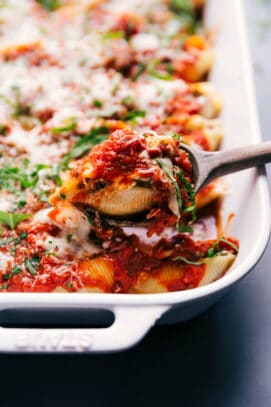 Stuffed Shells with Sausage - Chelsea's Messy Apron