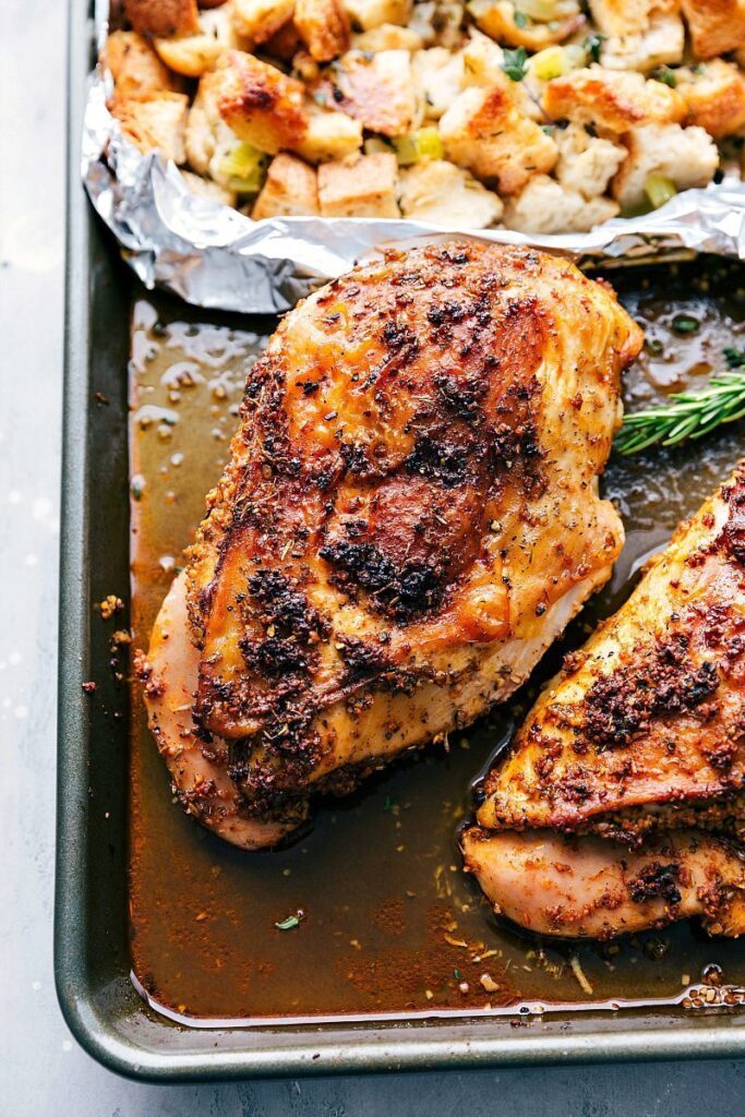 Thanksgiving Dinner on 2 Sheet Pans - Chelsea's Messy Apron