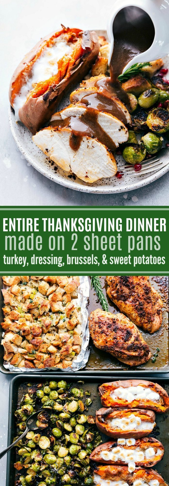 Thanksgiving Dinner on 2 Sheet Pans - Chelsea's Messy Apron