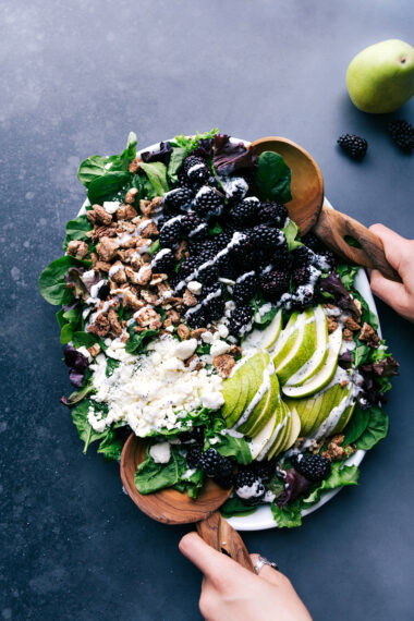 Blackberry Salad (With a Poppyseed Dressing) - Chelsea's Messy Apron