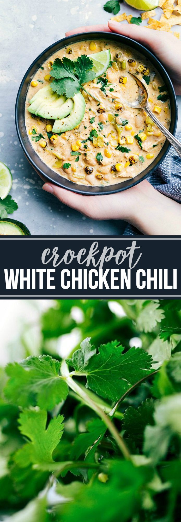 Crockpot White Chicken Chili (Secret Ingredient!) - Chelsea's