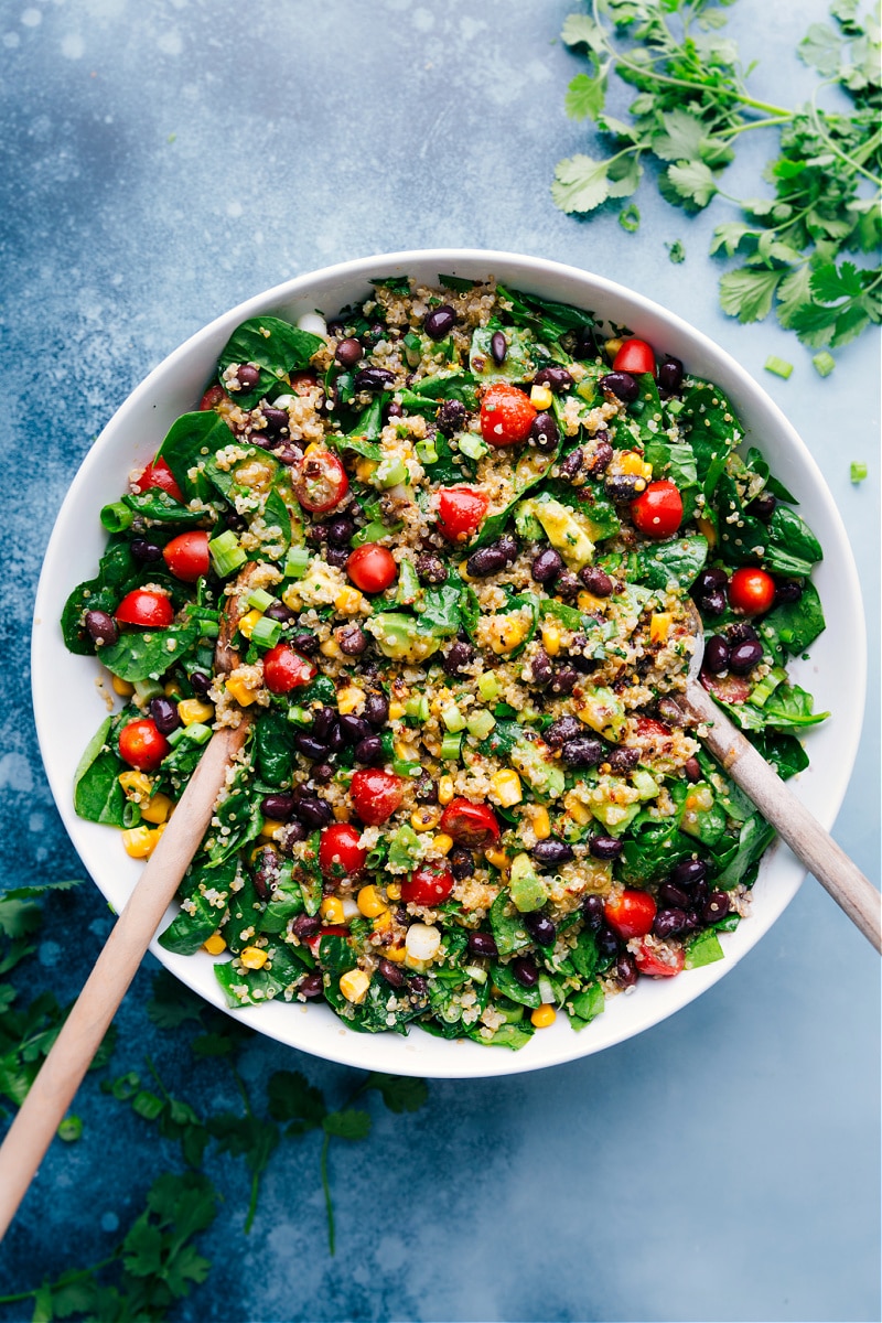 Quinoa Recipes: Healthy Quinoa & Veggie Salad | Chelsea's Messy Apron
