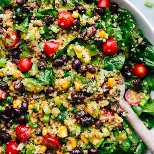 Healthy Quinoa Recipes: Quinoa & Veggie Salad | Chelsea's Messy Apron