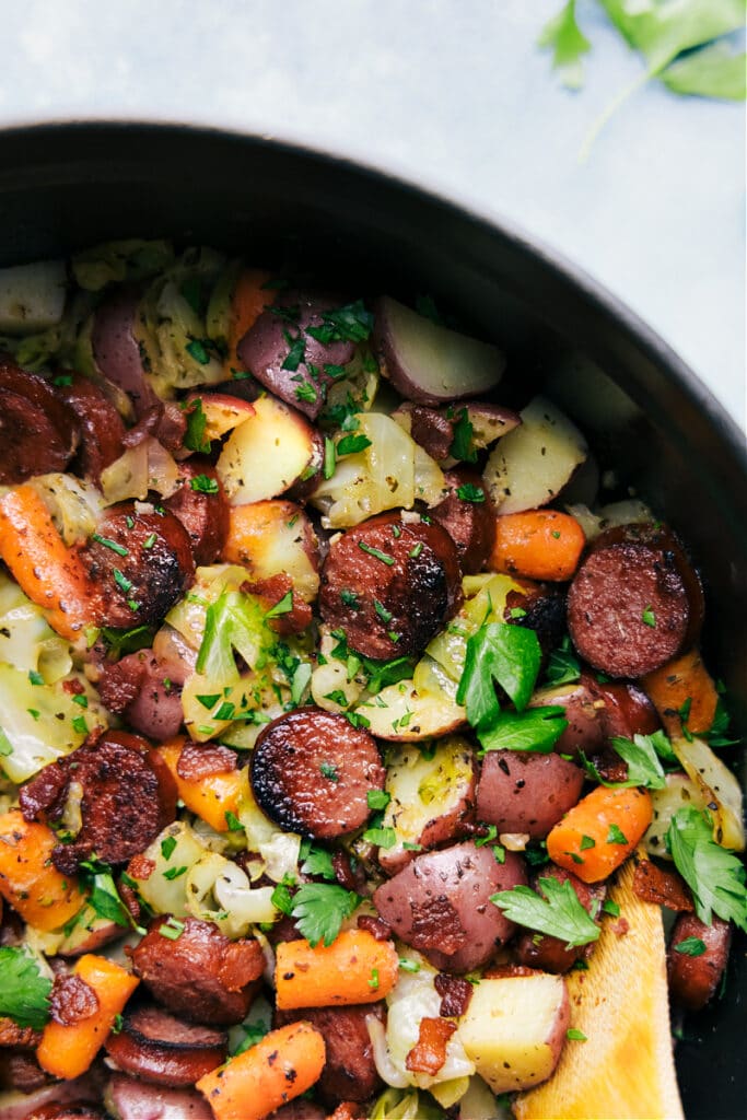 Cabbage Potatoes And Sausage One Pot Chelseas Messy Apron