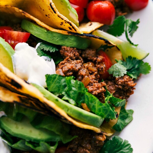 The ultimate turkey taco recipe, meticulously assembled on a plate with a medley of toppings, eagerly awaiting to be relished.