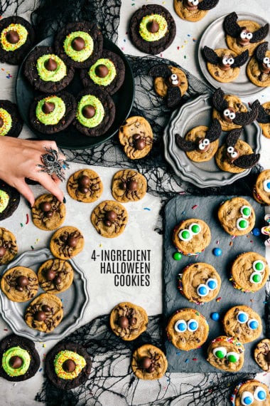 4 Easy Halloween Cookies [4ingredients]  Chelsea's Messy Apron