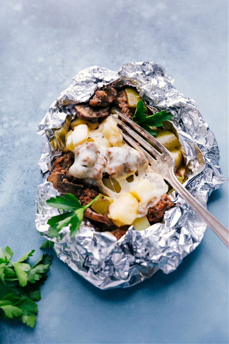 Philly Cheesesteak Foil Packs - Chelsea's Messy Apron