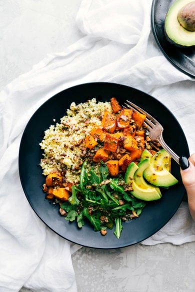 Roasted Butternut Squash Couscous Bowls - Chelsea's Messy Apron